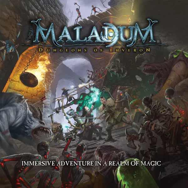 Maladum: Dungeons of Enveron Board Game Cover